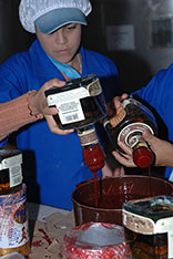 wax seals on bottles of 1921 tequila at agabe tequilana 