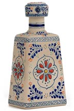 la cofradia reposado tequila - talavera bottle