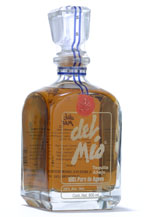 tequila del mio añejo especial in crystal decanter - aged 3 years