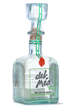 tequila del mio silver (blanco) in decanter