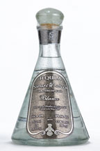 sangre azteca blanco tequila - 2005 bottle - metal label