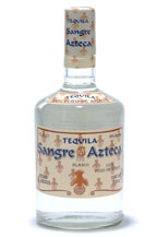 sangre azteca blanco tequila - regular bottle - 2005
