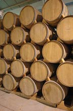 oak barrels, baricas, used at destiladora de los altos in arandas, jalisco