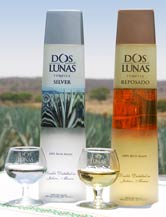dos lunas tequila - silver and reposado