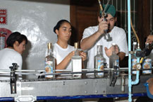 bottling tequila at la cofradia