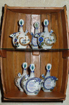 la cofradia reposado in ceramic bottles