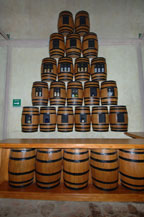 inside the factory store at la cofradia distillery