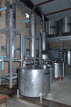 tequila is distilled in stainless steel tanks