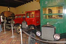 Antique trucks on desplay at Mundo Cuervo, Tequila