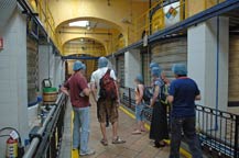 Group taking a tour of La Destileria La Rojeña at Mundo Cuervo, Tequila