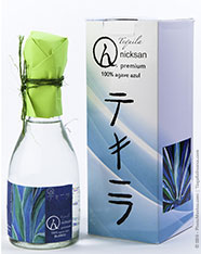 Nicksan Tequila - Blanco - 2014 bottle presentation