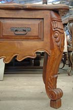 mezquite table detail - replicas y originales ornelas - tonala, jalisco
