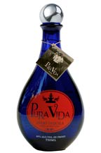 Pura Vida Tequila -Silver (Blanco) 2011 bottle presentation