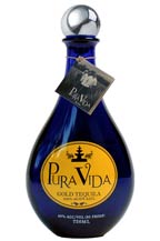 Pura Vida Tequila -Silver (Blanco) 2011 bottle presentation