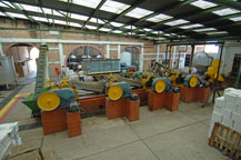 view of the shreader machine at cooperativa tequilera la magdalena