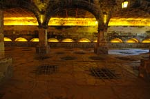 old fermentation tanks built into the floor - san jose del refugio in amatitan, jalisco