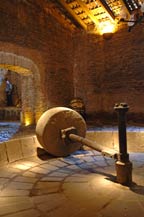 old stone tahona in distillery - casa herradura - san jose del refugio in amatitan, jalisco