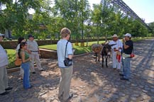 tourists sample tequila from pedro and cuckoo - san jose del refugio in amatitan, jalisco