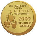 san francisco world spirits 2009 double gold for añejo