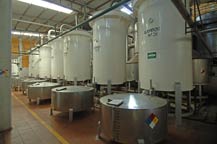 Stainless steel stills (alambiques) at Tequila Centinela, Arandas, Jalsico