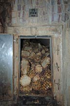 Cooked agave hearts in adobe oven at Tequila Centinela, Arandas, Jalsico