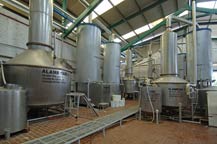 stainless steel alambiques at tequila quiote - atotonilco el alto, jalisco