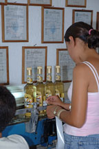 bottling is done by hand at tequila tres mujeres