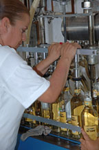 bottling is done by hand at tequila tres mujeres